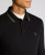 Remus Uomo Black Contrast Collar Cotton-Stretch Polo