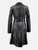 Levinsky Black Leather Trench Coat