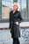 Levinsky Black Leather Trench Coat