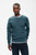 Matinique Lagoon Blue Mirage Menage Cotton Crew Neck Jumper