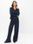 Brax Bette Navy Pinstripe Ladies Blouson