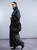 Haako Relaxed Oversize Funnel Neck Charcoal Top
