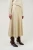 VIVERE Rana Faux Leather Ecru Fit & Flare Skirt