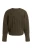 YAYA Slate Black Brown Melange Sweater with batwing sleeves and drawcord at the hem