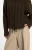 YAYA Slate Black Brown Melange Sweater with batwing sleeves and drawcord at the hem