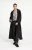 YAYA Medium Grey Melange Striped knitted cardigan with tie detail