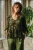 Traffic People Stevie Green Sheer Embroidered Blouse