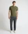 Remus Uomo Dark Green Plain Stretch T-Shirt