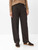 Brax Peggy Dark Brown Striped Barrel Fit Chino Trousers