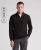Remus Uomo Black Cotton Stretch Half Zip Jumper