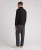 Remus Uomo Black Cotton Stretch Half Zip Jumper