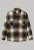 Wear London Bart Coffee/Black Check Wool Blend Overshirt