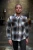 Wear London Bart Coffee/Black Check Wool Blend Overshirt
