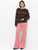 Brax Liz Brown Striped Alpaca/Wool Blend Jumper
