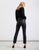 Ladies Reiko Black Mercy Coated Trousers