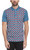 Penguin Premium Geo Print Front Polo in Midnight 