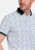 Giordano White/Navy Printed Circles Technical Polo