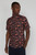Matinique Trostol Orange Flower Print Short Sleeve Shirt