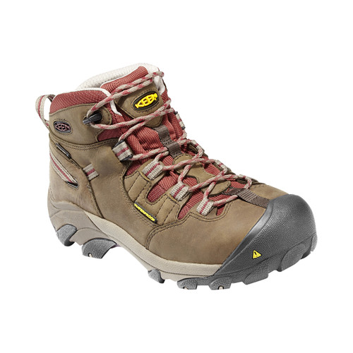 KEEN Utility Detroit #1007014 Women's Mid Waterproof Steel Safety Toe Hiker Work Boot