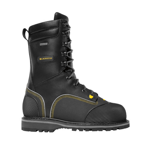 LaCrosse Longwall II #553054 Men's 10" Heavy Duty Met-Guard, 200g Insulated Composite Safety Toe Mining Work Boot