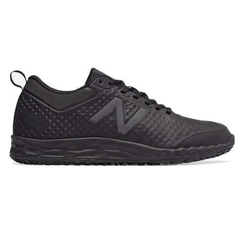 Men's New Balance Slip-Resistant Black Uniform Athletic Shoe #MID806K1