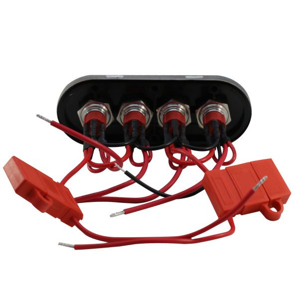 RACESPORT 4-Button 40-Amp Waterproof Stainless Steel Switch Panel with ...