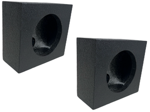 BASS-MAXX 6.5" POLY COATED SPEAKER ENCLOSURES - PAIR