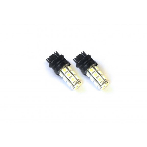 3157 5050 LED 18 Chip RED Bulbs - Pair