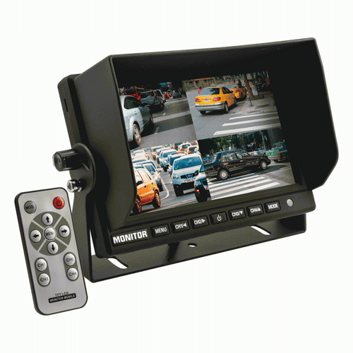 7 Inch Monitor with Quad Camera Input