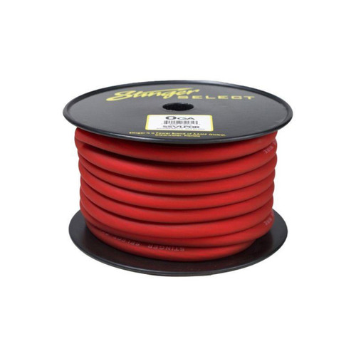 STINGER SELECT 0GA RED WIRE - 50' ROLL
