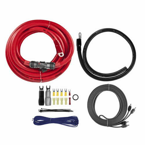 TSPEC V8 1/0GA TRU SPEC AMPLIFIER WIRING KIT WITH RCA CABLES