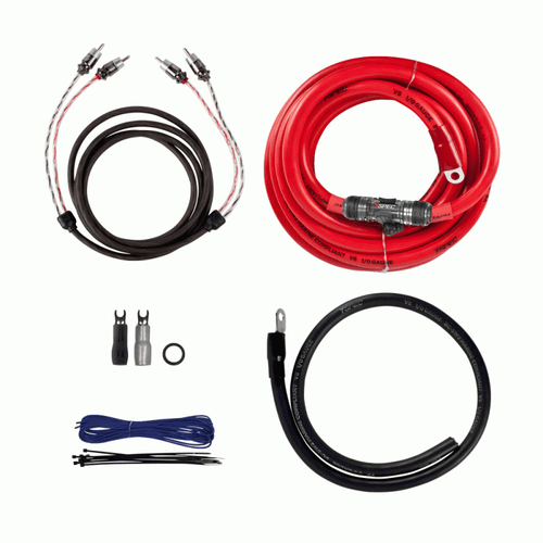 V12 1/0 AWG AMP KIT - 6000 W WITH RCA CABLE