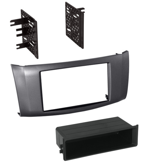 2013 NISSAN SENTRA SINGLE DIN ISO / POCKET / DOUBLE DIN KIT GRAY