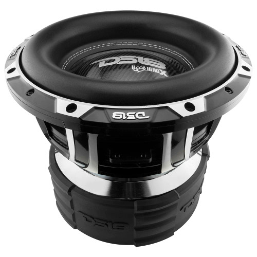 DS18 HOOLIGAN X Black Frame, High Excursion 12" Subwoofer 4000 Watts Rms 4" Dvc 4-Ohm
