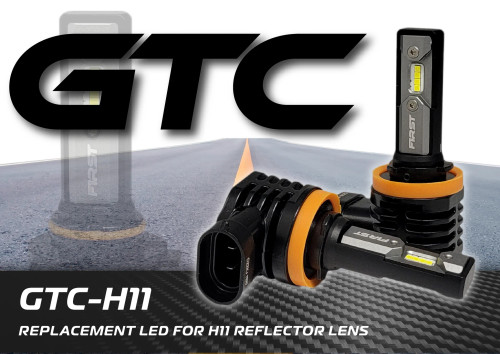 F1 GTC SERIES H11, H9 & H8 LED BULBS - LOW PROFILE DESIGN 6500K - SINGLE BEAM