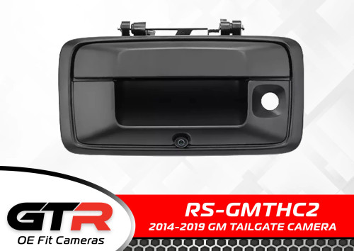 F1 2014-UP SILVERADO / SIERRA & 2015-2018 COLORADO / CANYON HD CCD TAILGATE HANDLE CAMERA WITH PARKING LINE DELETE OPTION