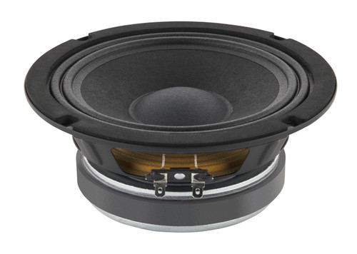 6-inch pressed steel chassis, ferrite magnet mid/bass driver