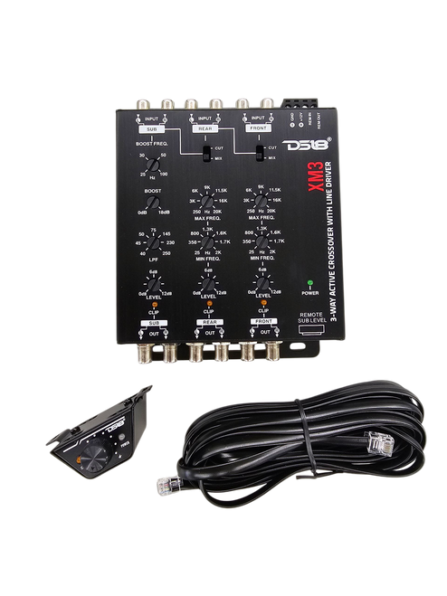 DS18 SOUND 2/3 WAY ELECTRONIC CROSSOVER W/ REMOTE CONTROL