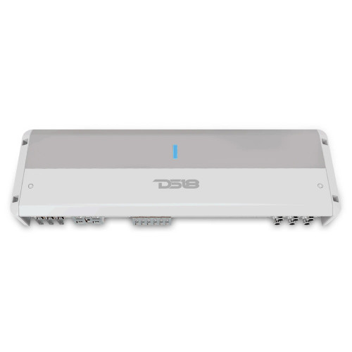 DS18 HYDRO SERIES 6 CHANNEL FULL RANGE CLASS D MARINE AMPLIFIER - 6 X 150W RMS @ 4 OHM - IP55 - GRAY/WHITE