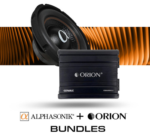 ORION 2500.2 2CH AMP WITH ONE 10" DVC SUBWOOFER PACKAGE