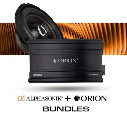 ORION 2500.4 4CH AMP & ONE 10" DVC ALPHASONIK SUBWOOFER PACKAGE