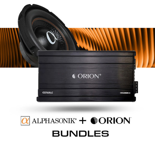 ORION 3500.4 4CH AMP WITH ONE 12" DVC ALPHASONIK SUBWOOFER PACKAGE