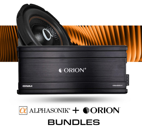 ORION 4500.4 4CH AMP WITH ONE 12" DVC ALPHASONIK SUBWOOFER PACKAGE