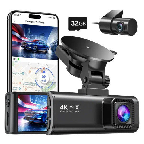 REDTIGER Full HD 4K F7NP 4K Front and Rear Dash Cam