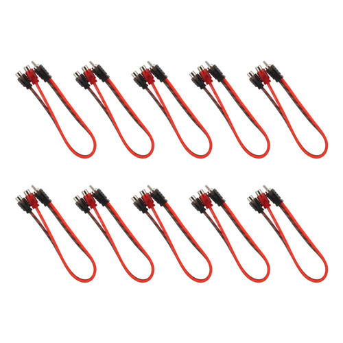 DS18 Dual Female / Single Male Y Cable Ultra Flex 100% OFC RCA Cable Wire – 10-Pack