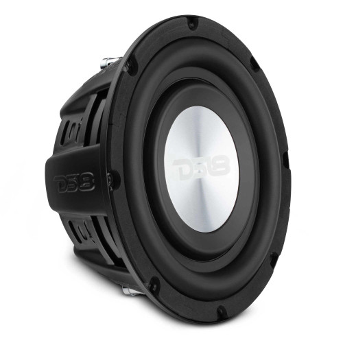 DS18 PS Shallow-Mount Water-Resistant 8" Subwoofer | 400W RMS DVC 4-Ohm