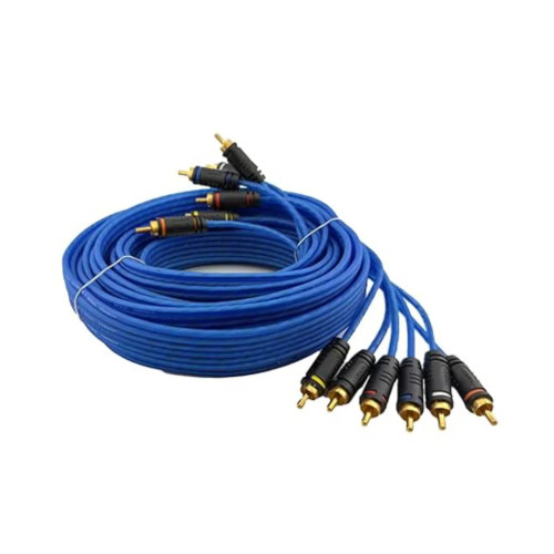 ORION Wired Series 17 FT Blue CCA 6-Channel RCA Cable