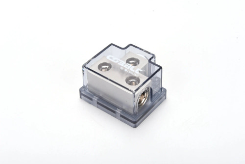 ORION T STYLE ONE 0/2 GAUGE IN AND TWO 0/4 GAUGE OUT NICKEL FINISH