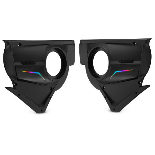 DS18 Can-Am Maverick X3 Front Door Speaker Panels with Digital LED Lighting SKU: CA-X3FD6