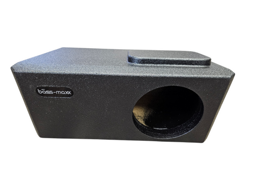 BASS-MAXX FORD F150 09-25 & GM 07-25 CREW CAB - SINGLE 8" PORTED, POLY COATED, 2 BAFFLE, FRONT FIRE ENCLOSURE